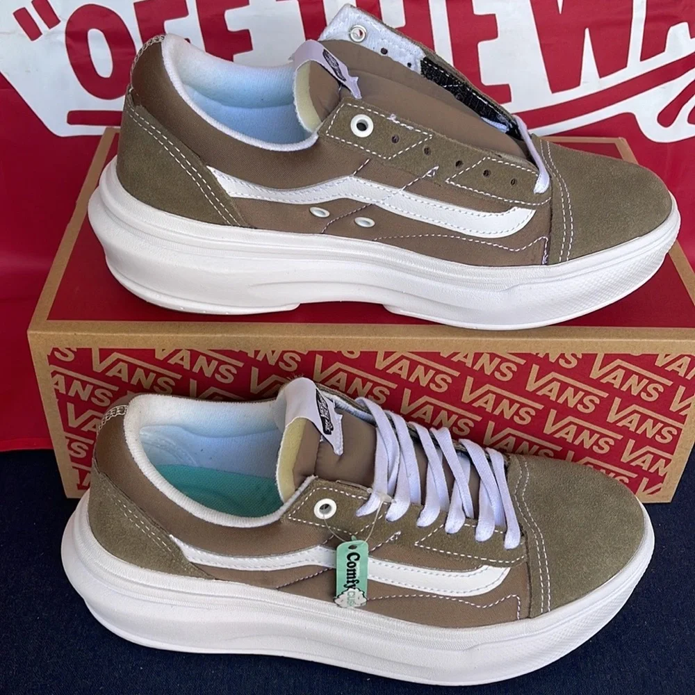 Vans Old Skool Over Walnut VNOA7Q5E1NU WMNS platforms - sneakers